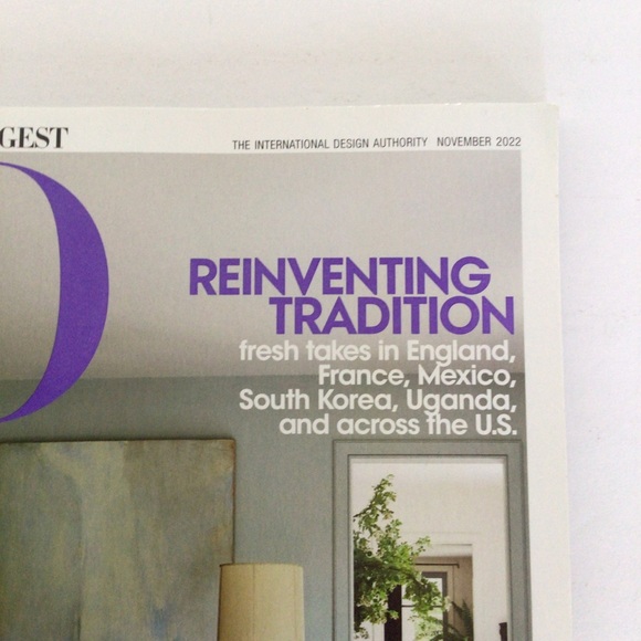 ARCHITECTURAL DIGEST NOVEMBER 2022 NWT - Picture 4 of 7